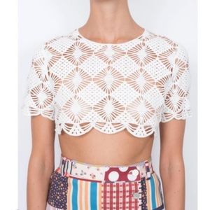 ❤️New LHD La Mer Crop Top in Delicate Cotton White